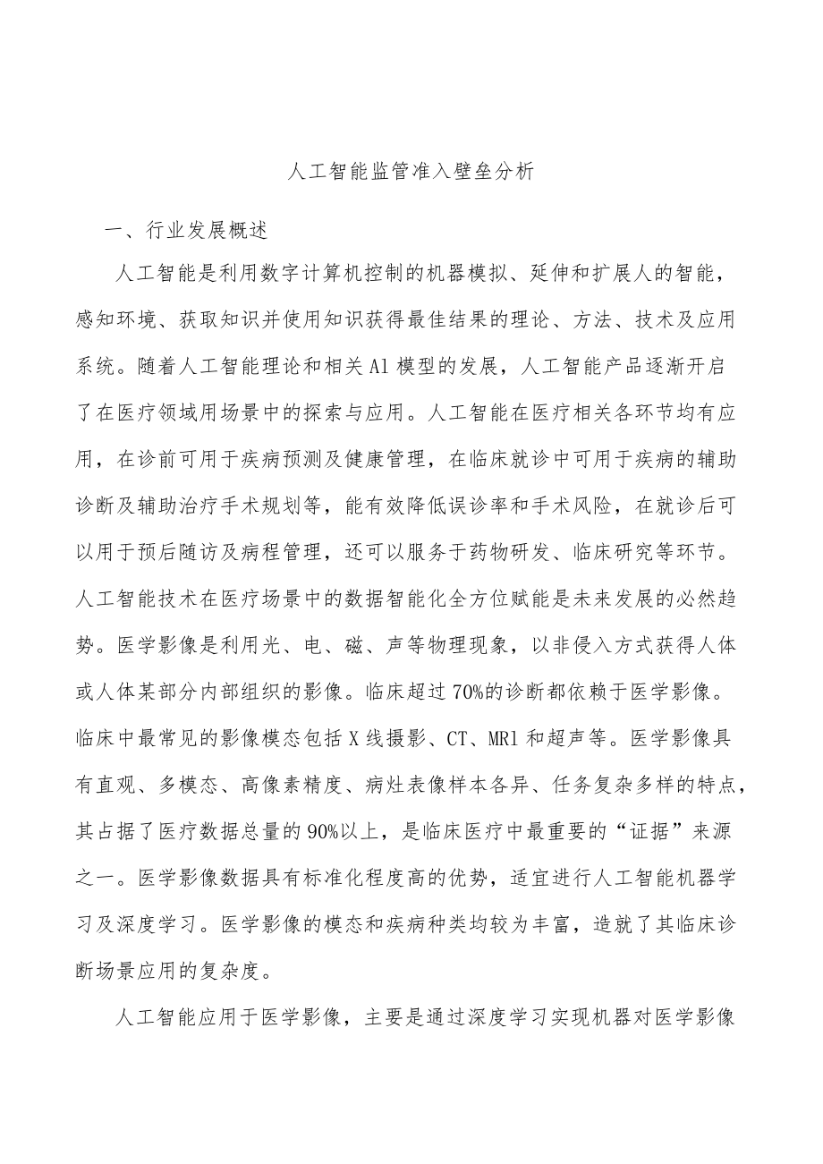 人工智能监管准入壁垒分析.docx_第1页