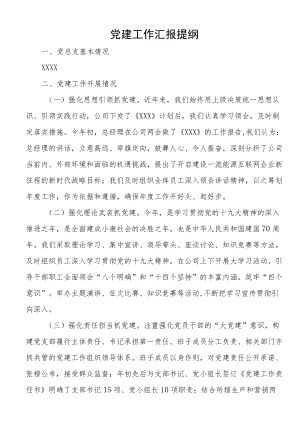 党建工作汇报提纲.docx