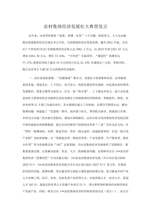 农村集体经济发展壮大典型发言.docx