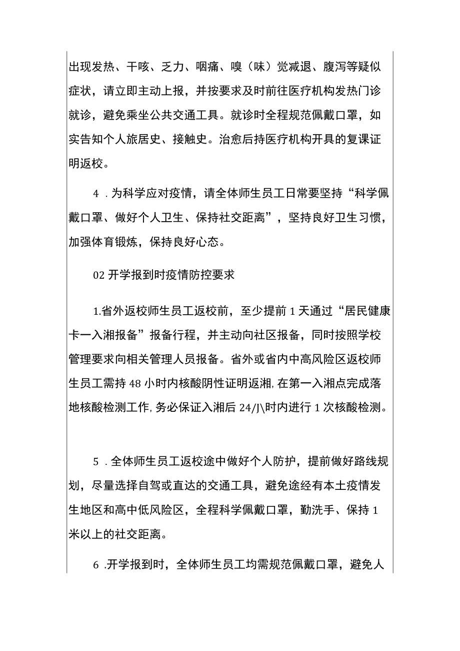 2022季开学疫情防控工作致全体师生员工告知书.docx_第3页