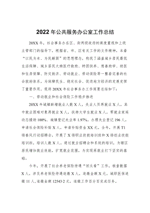 2022公共服务办公室工作总结.docx