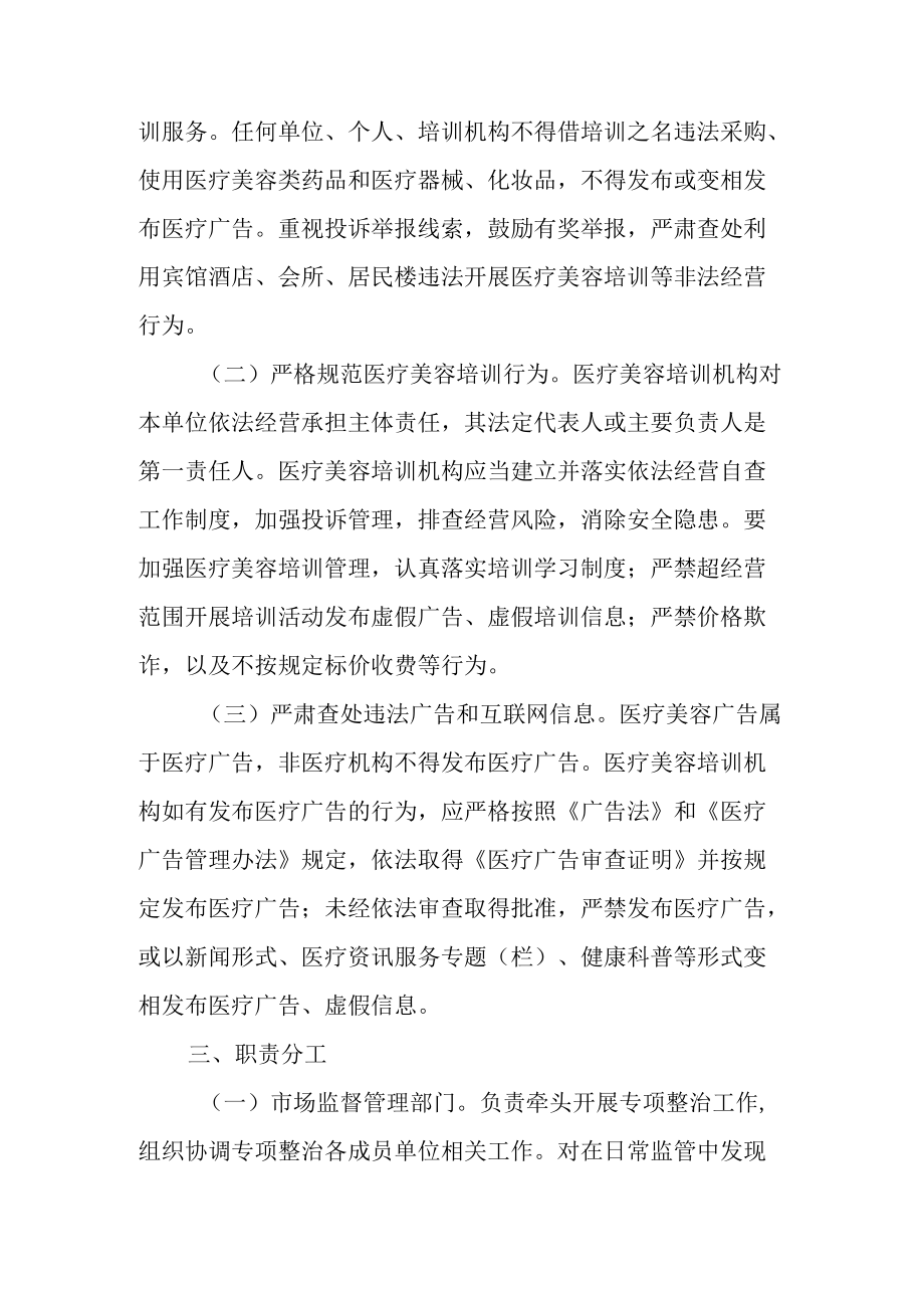 2022医疗美容培训行业专项整治工作方案.docx_第2页