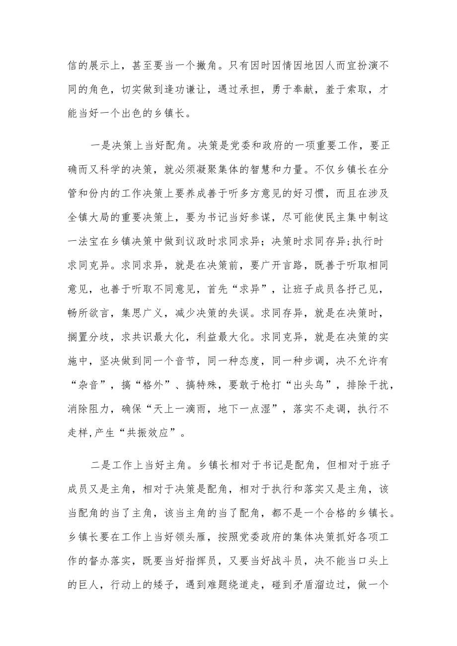 如何当好乡镇长两篇.docx_第2页