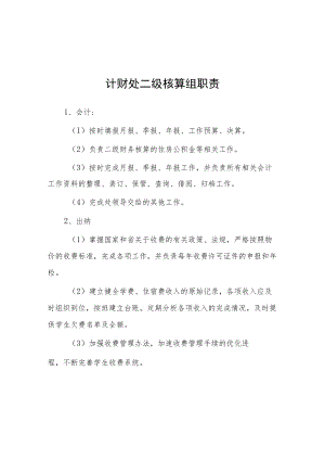 大学计财处二级核算组职责.docx