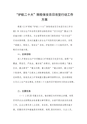 “护航二十大”除险保安 百日攻坚行动工作方案.docx