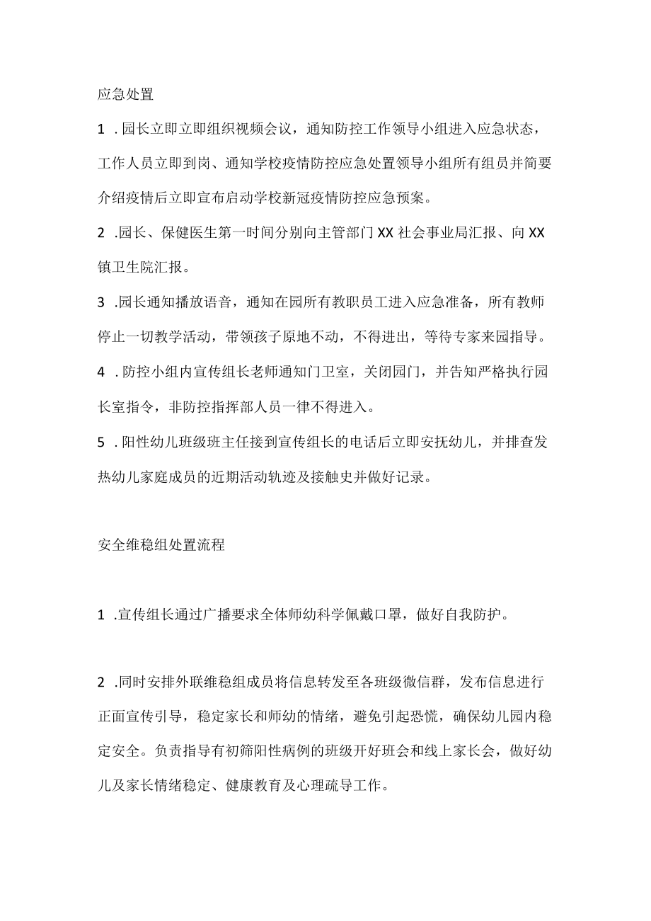 XX幼儿园假定发现核酸检测阳性应急处置预案.docx_第2页