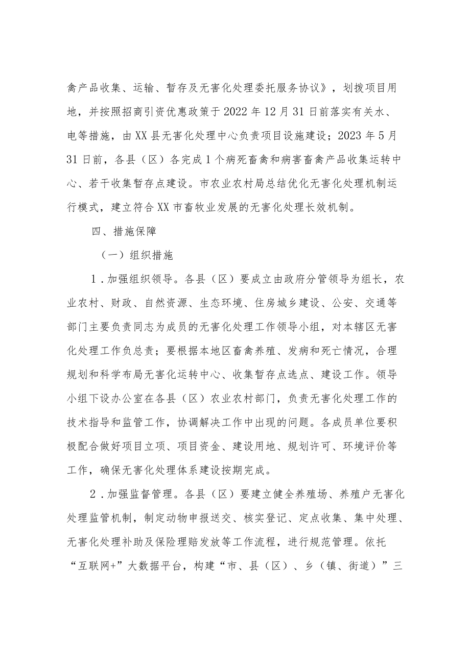 XX市病死畜禽和病害畜禽产品无害化处理体系建设实施方案.docx_第3页