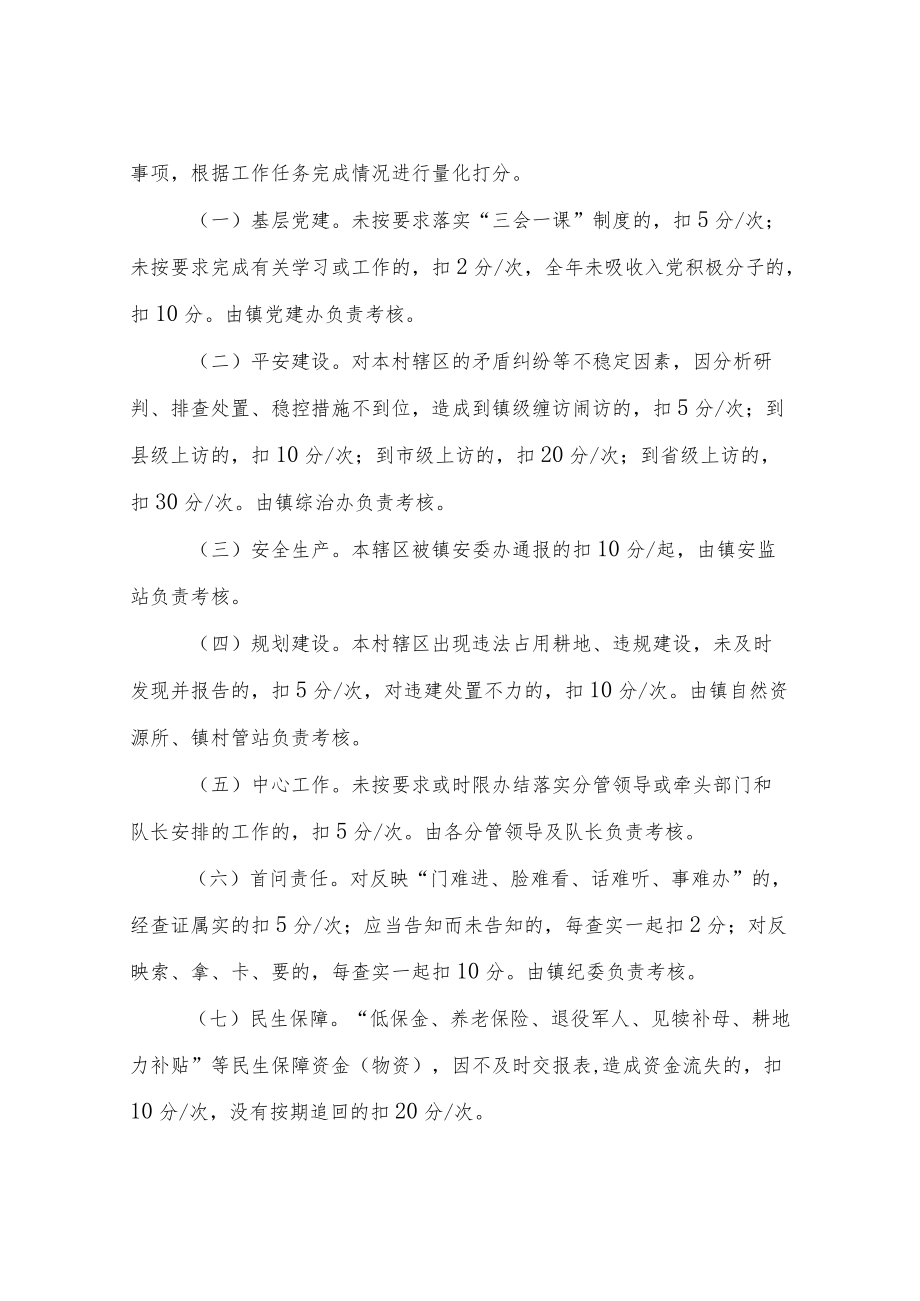 XX镇村（社区）干部高质量绩效考核管理办法（试行）.docx_第3页