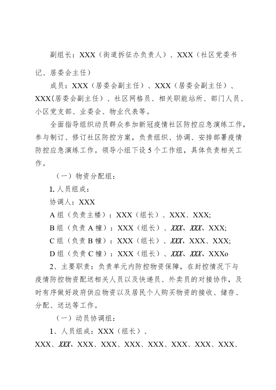 2022社区小区“党群连心·分组包户”疫情防控应急演练方案.docx_第2页