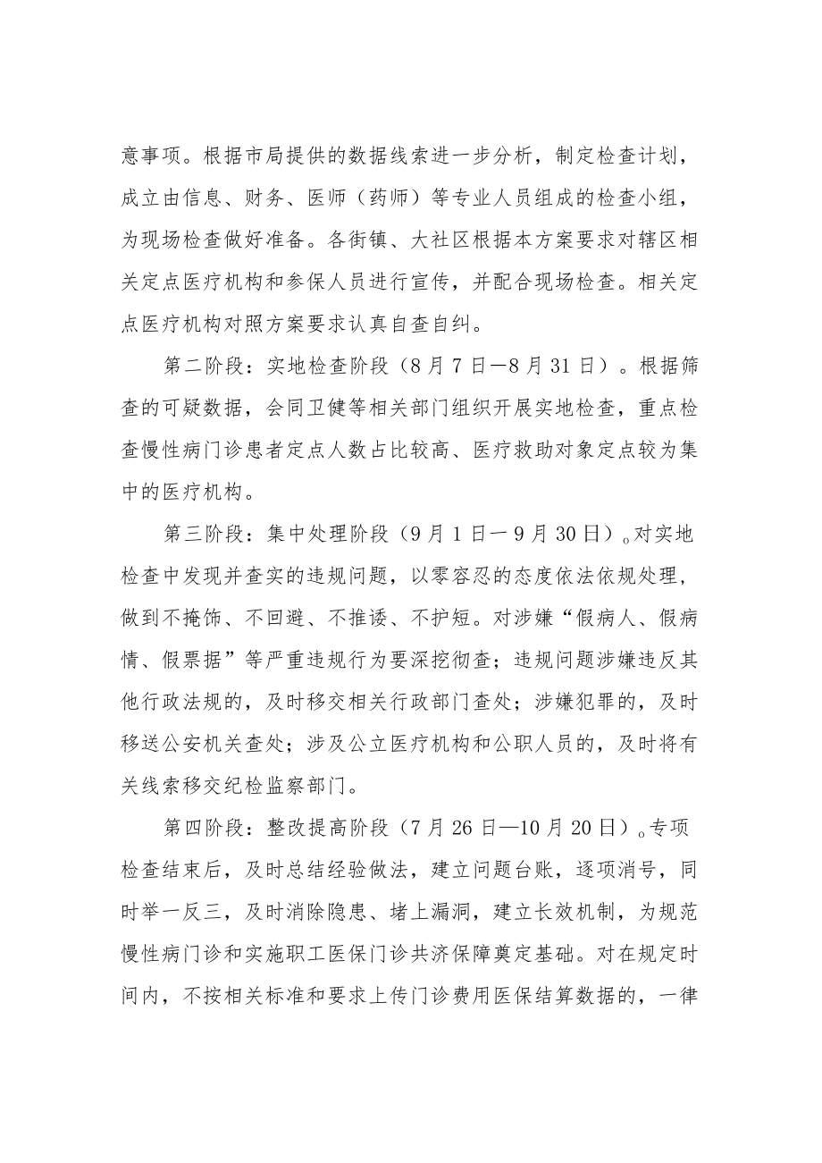 XX区慢性病门诊违规行为专项治理工作方案.docx_第3页