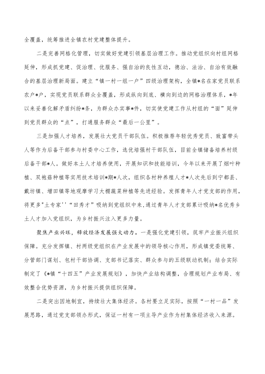 乡以高质量党建引领乡村振兴经验做法.docx_第2页