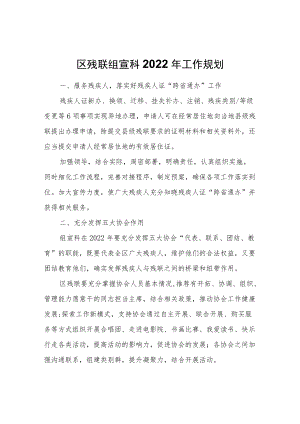 区残联组宣科2022年工作规划.docx