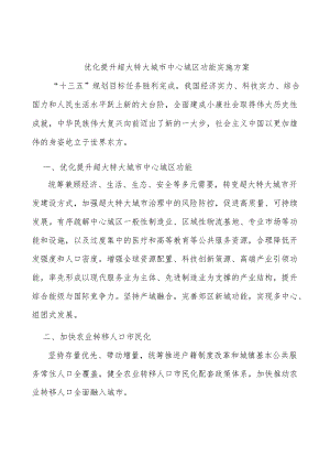 优化提升超大特大城市中心城区功能实施方案.docx