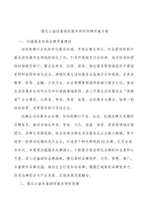 强化公益性基础性服务供给保障实施方案.docx