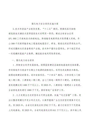 强化电力安全保供实施方案.docx