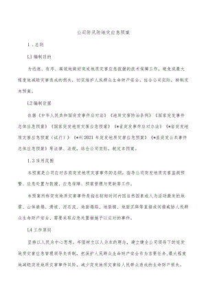 公司防汛防地灾应急预案.docx