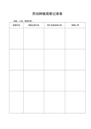 劳动种植观察记录表.docx