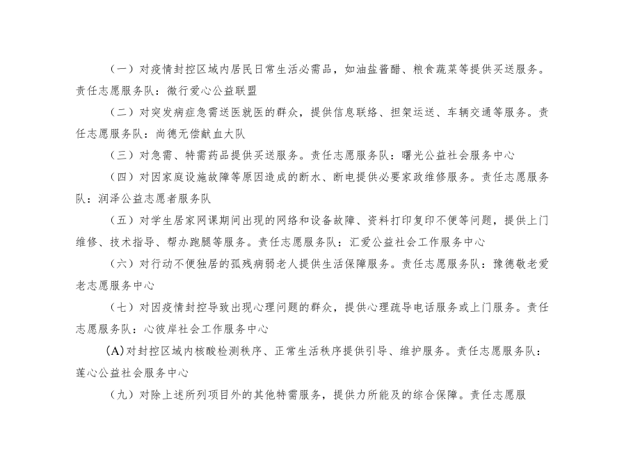 关于切实加强疫情封控期间特需志愿服务保障事项的通知.docx_第2页