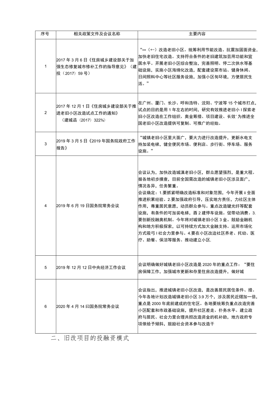 关于旧改项目相关政策梳理和投融资模式的探讨.docx_第3页