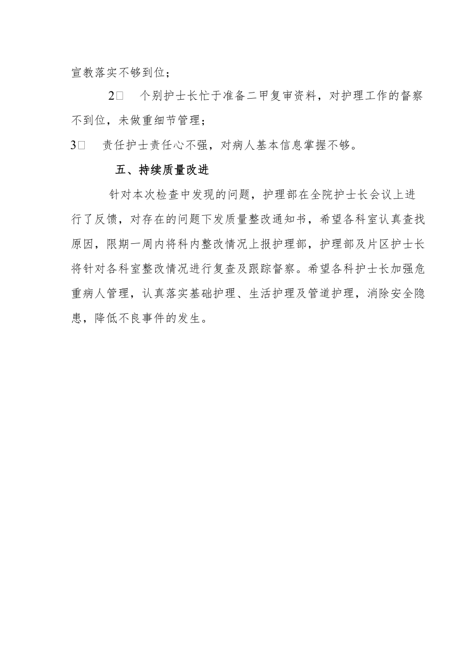 医院危重病人护理质量考核情况通报.docx_第2页