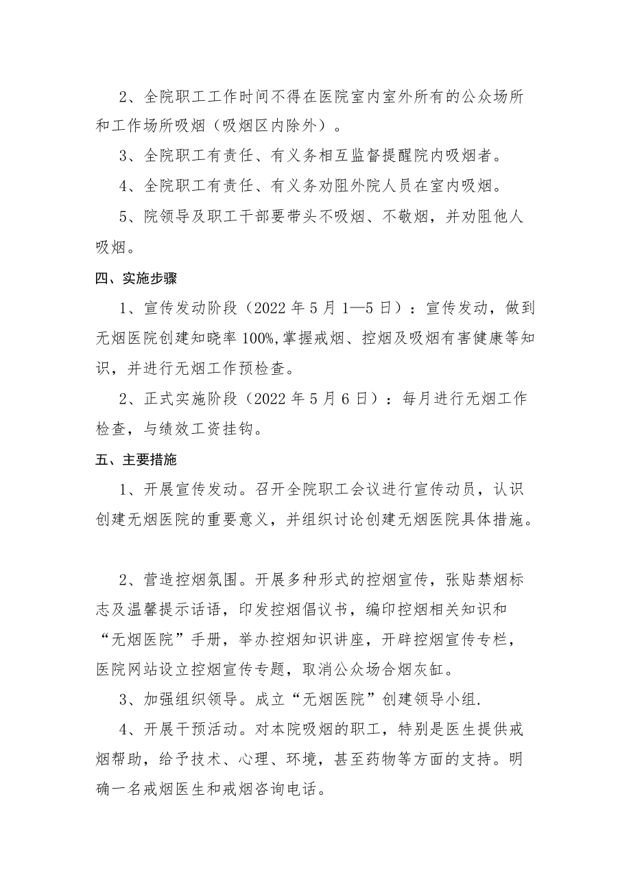 卫生院年度控烟实施方案.docx_第2页