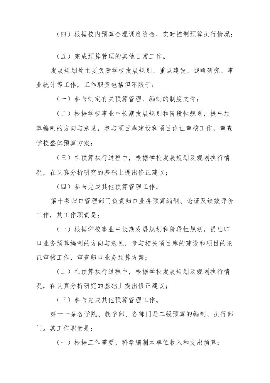 大学预算管理办法.docx_第3页