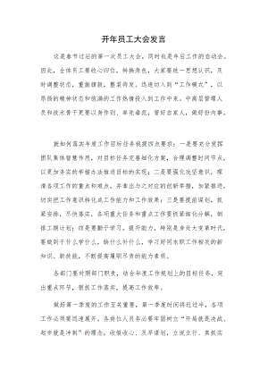 开年员工大会发言.docx