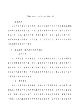 坚持社会主义办学方向实施方案.docx