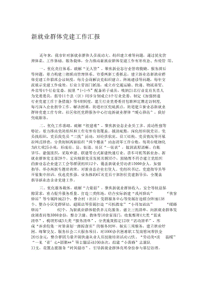 新就业群体党建工作汇报.docx