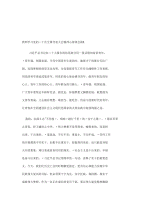 教师学习党的二十次全国代表大会精神心得体会9篇.docx