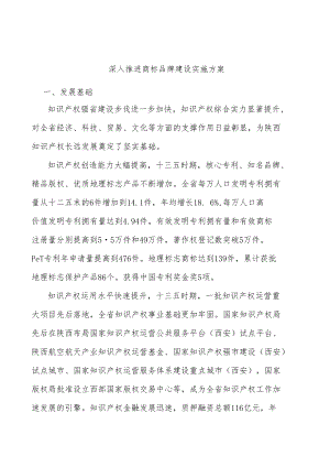 深入推进商标品牌建设实施方案.docx