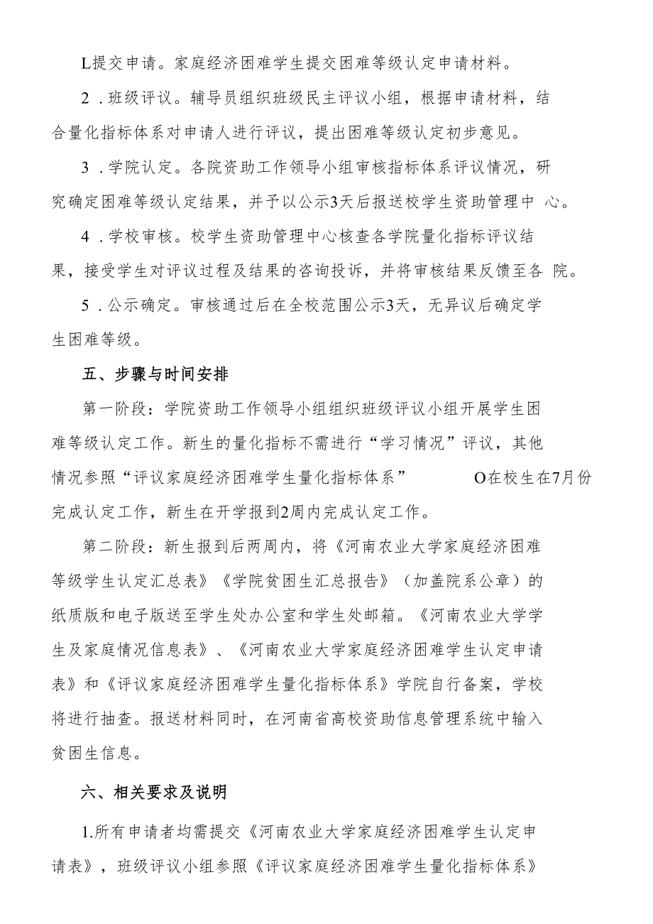 河南农业大学家庭经济困难学生认定办法修订.docx_第2页