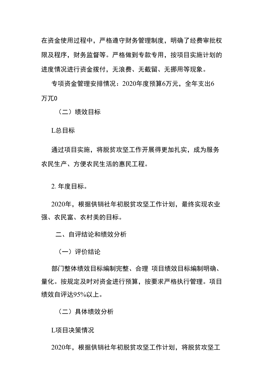 麻栗坡县供销合作社联合社脱贫攻坚发展项目支出绩效自评报告.docx_第2页