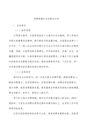 消费稳增长总体要求分析.docx