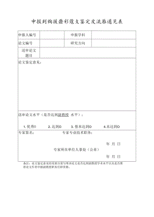 申报副教授职称论文鉴定及推荐意见表(河南省2021年).docx