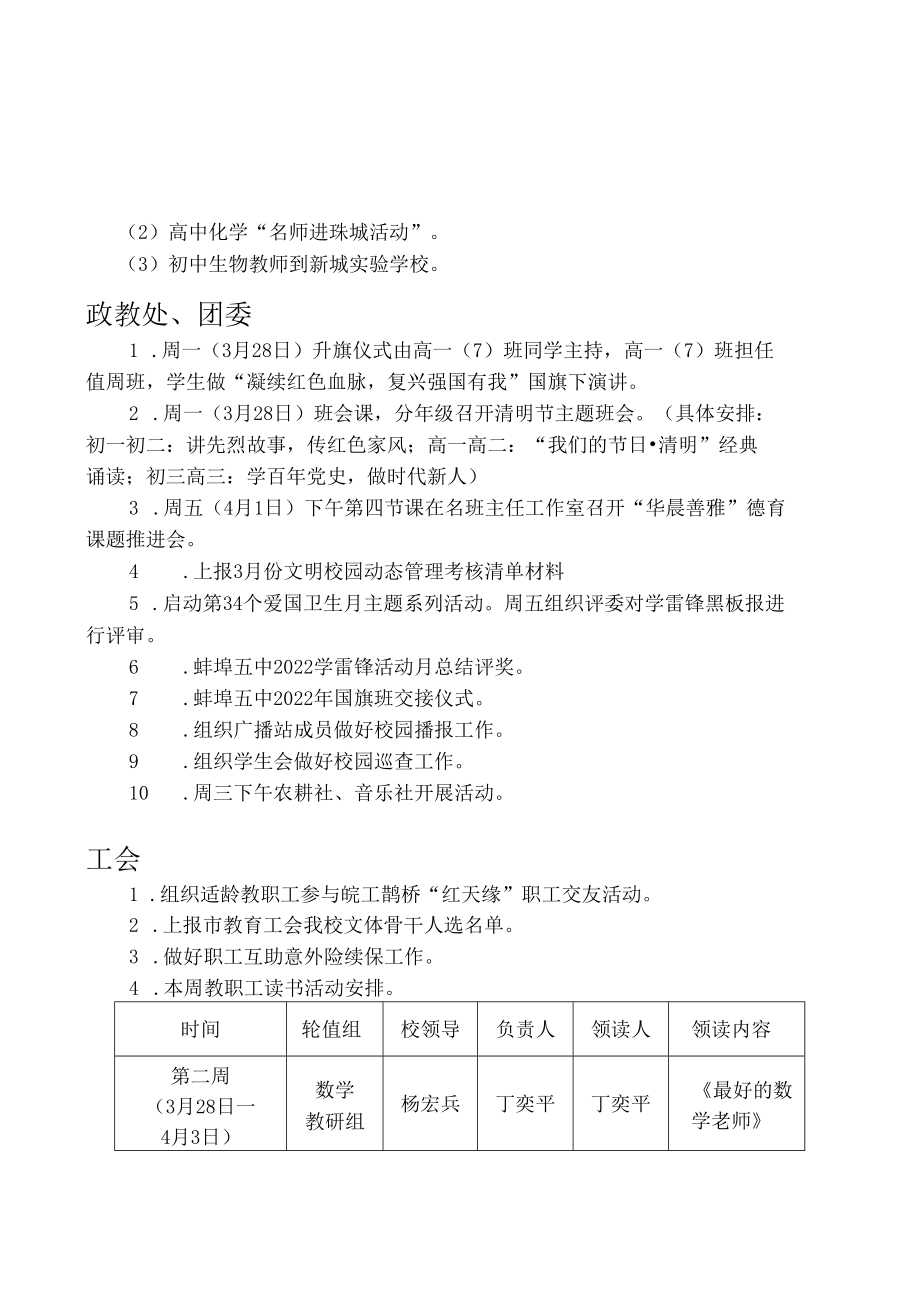 蚌埠第五中学2021-2022学年度第二学期第七周工作计划.docx_第2页