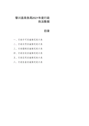 黎川县商务局2021年度行政执法数据目录.docx