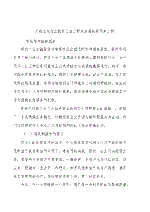 无线充电行业投资价值分析及发展前景预测分析.docx