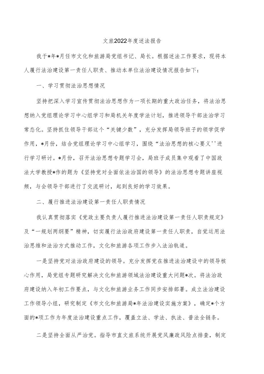 文旅2022年度述法报告.docx_第1页