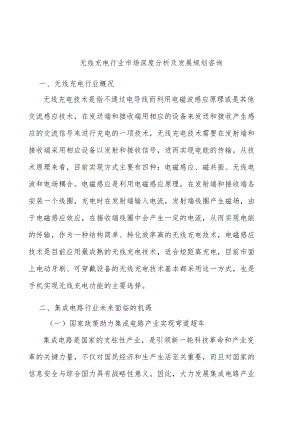 无线充电行业市场深度分析及发展规划咨询.docx