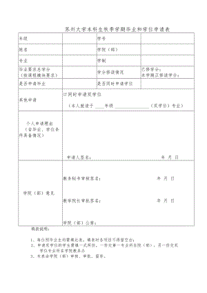 苏州大学本科生毕业和学位申请表.docx