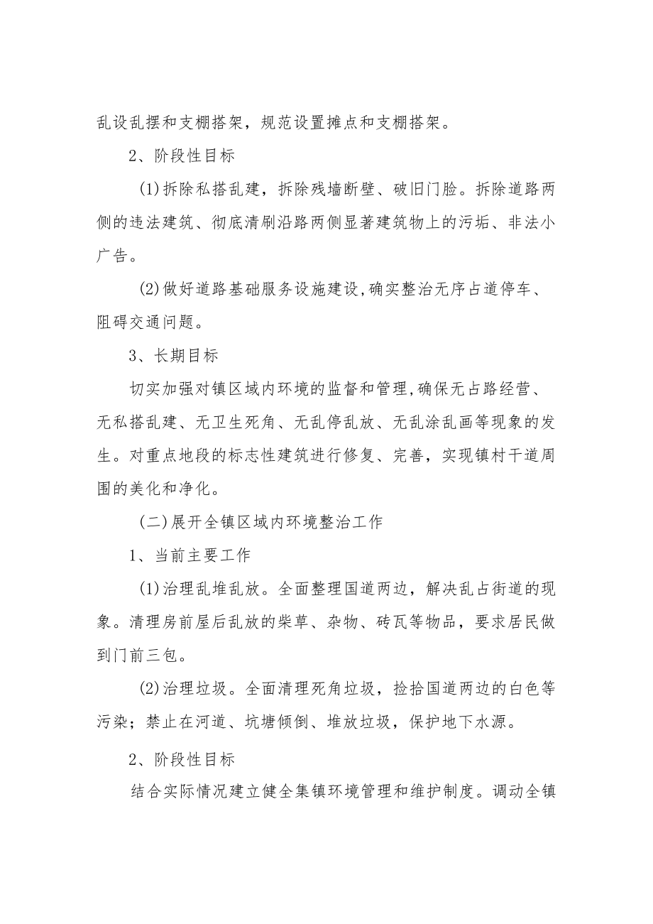 XX镇关于进一步加强城镇环境综合整治的实施方案.docx_第2页