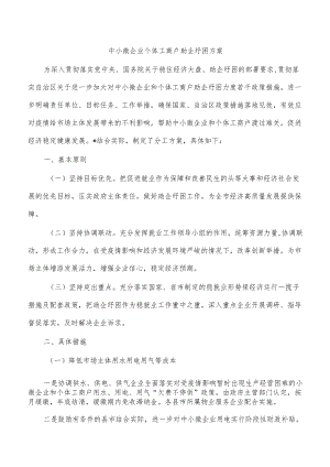 中小微企业个体工商户助企纾困方案.docx