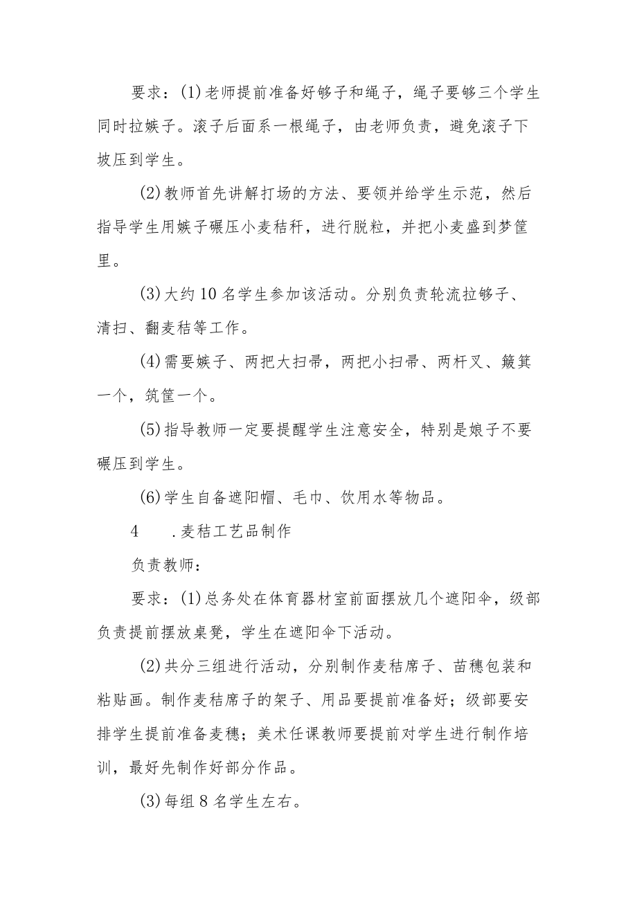 实验学校小麦丰收节活动总结.docx_第3页