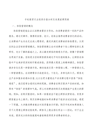 手机租赁行业投资价值分析及发展前景预测.docx