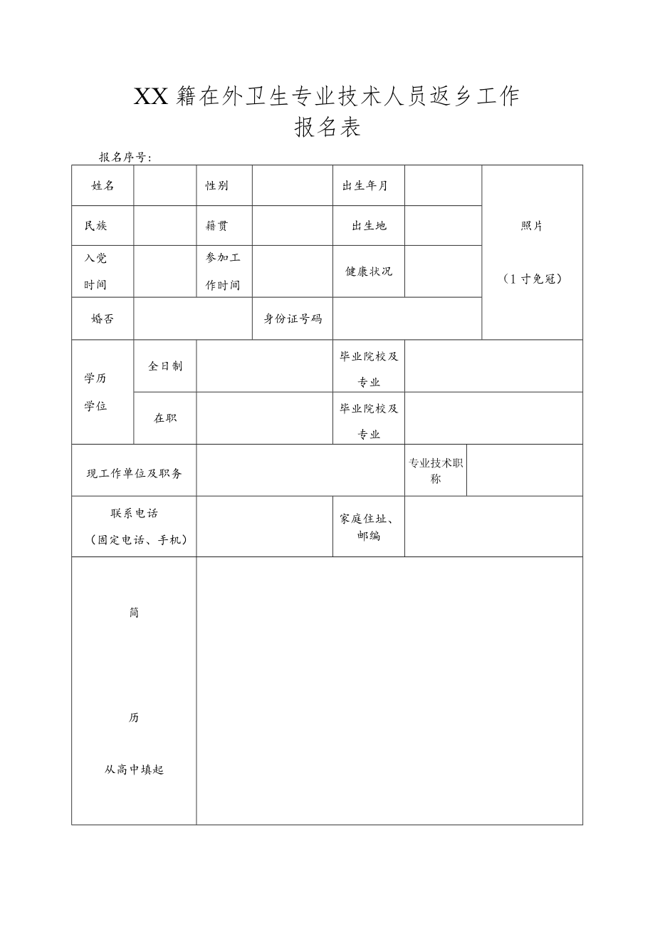 关于开展XX籍在外卫生专业技术人才返乡工作的方案.docx_第3页