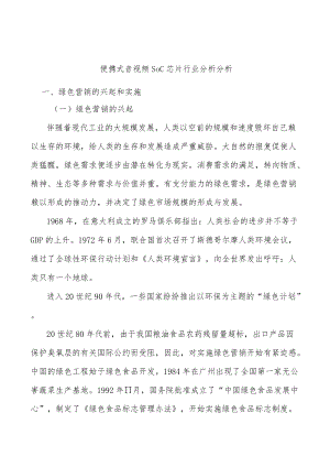 便携式音视频SoC芯片行业分析分析.docx