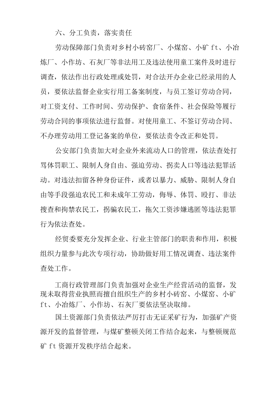 关于开展整治非法用工打击违法犯罪行动工作方案.docx_第3页