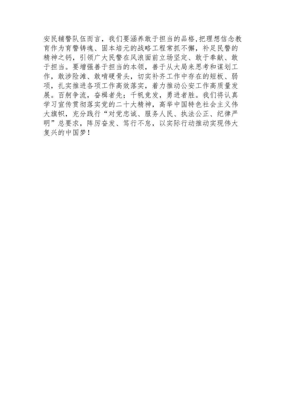 公安民辅警学习党的二十大精神心得体会（四）.docx_第3页