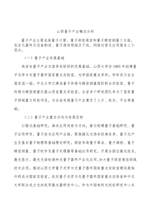 山西量子产业概况分析.docx